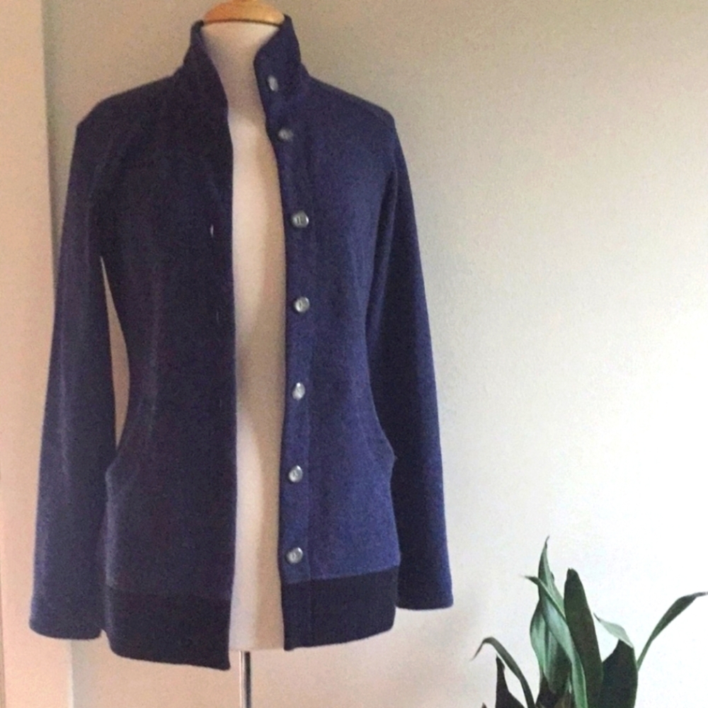 Mountain Hardwear Blue Cardigan - Medium